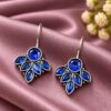 Oxidized Hook Earring traditional brass antique style ethnic jewelry