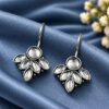 Oxidized Hook Earring traditional brass antique style ethnic jewelry