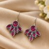 Oxidized Hook Earring traditional brass antique style ethnic jewelry
