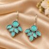 Oxidized Hook Earring traditional brass antique style ethnic jewelry