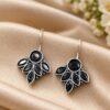Oxidized Hook Earring traditional brass antique style ethnic jewelry