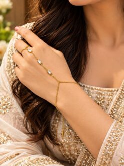 Anti Tarnish Hathphool Elegant Traditional Hand Jewellery
