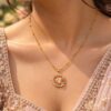 Anti Tarnish Chain Pendant Elegant Designer Jewellery
