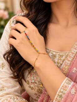 Anti Tarnish Ethnic Hathphool Traditional Hand Jewellery