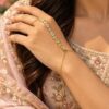 Anti Tarnish Geometric Hathphool Modern Hand Jewellery