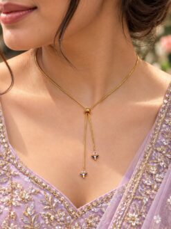Anti Tarnish Leaf Necklace Elegant Nature Inspired Jewellery
