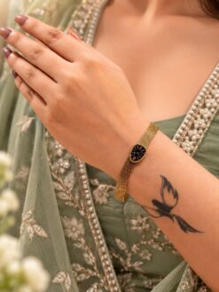 Anti Tarnish Clock Bracelet Stylish Designer Wrist Jewellery