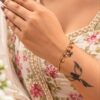 Anti Tarnish Flower Hathphool Elegant Floral Hand Jewellery