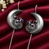 Oxidized Peacock Earcuff Traditional Peacock Design Jewelry for Women