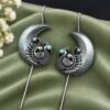 Oxidized Peacock Earcuff Traditional Peacock Design Jewelry for Women