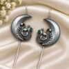 Oxidized Peacock Earcuff Traditional Peacock Design Jewelry for Women