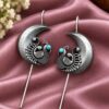 Oxidized Peacock Earcuff Traditional Peacock Design Jewelry for Women