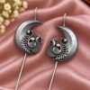 Oxidized Peacock Earcuff Traditional Peacock Design Jewelry for Women