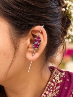 Oxidized Ethnic Earcuff Traditional Designer Jewelry for Women