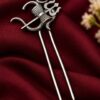 Lord Shiva Hair Accessories traditional brass devotional hair jewelry