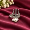 Adjustable Trishul Ring Traditional Design for Spiritual Jewelry 4 Adjustable Trishul Ring Lord Shiva inspired traditional brass jewelry