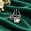 Adjustable Trishul Ring Lord Shiva inspired traditional brass jewelry