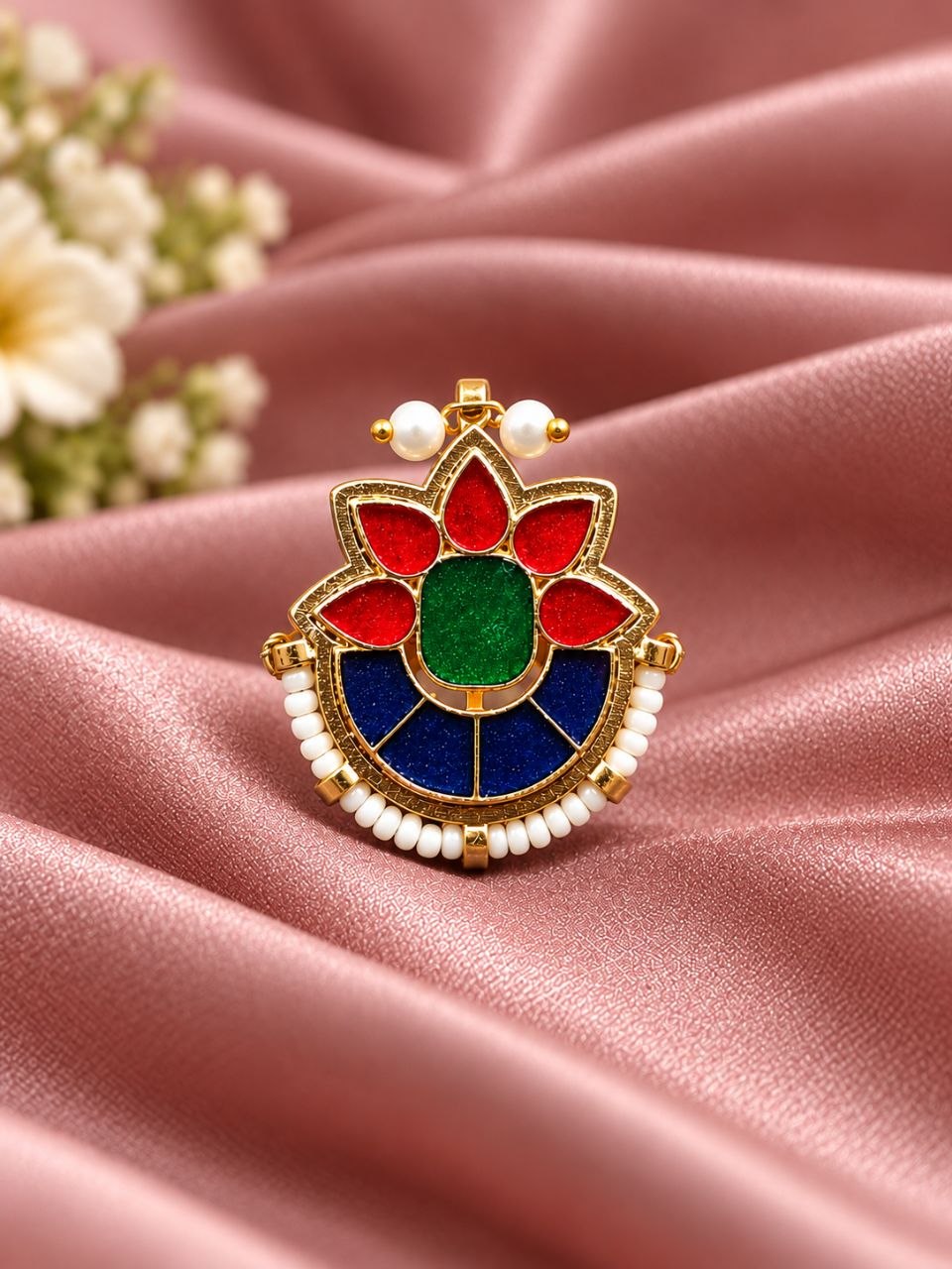 Traditional Meenakari Ring – Exquisite Design for Ethnic Look 4 Traditional Meenakari Ring Indian ethnic jewellery with premium polish