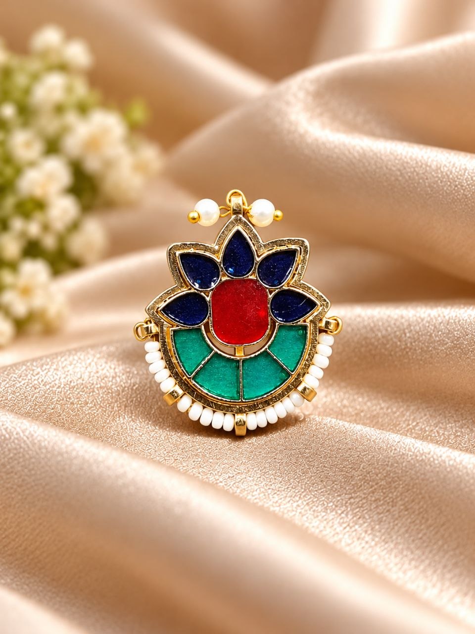 Traditional Meenakari Ring – Exquisite Design for Ethnic Look 3 Traditional Meenakari Ring Indian ethnic jewellery with premium polish