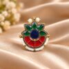Traditional Meenakari Ring – Exquisite Design for Ethnic Look 9 Traditional Meenakari Ring Indian ethnic jewellery with premium polish