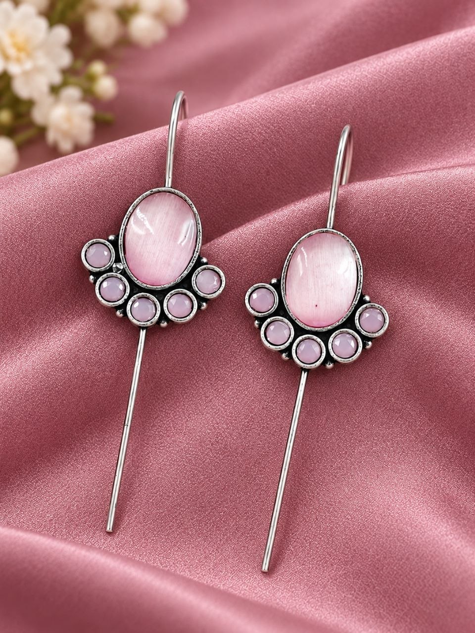 Silver Plated Antique Earcuff – Exquisite Design for Traditional Wear 2 Silver Plated Antique Earcuff vintage inspired traditional jewellery