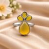 Silver Plated Designer Ring elegant modern fashion jewellery