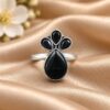 Silver Plated Designer Ring elegant modern fashion jewellery