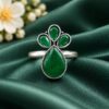 Silver Plated Designer Ring elegant modern fashion jewellery