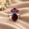 Silver Plated Designer Ring elegant modern fashion jewellery