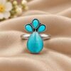 Silver Plated Designer Ring elegant modern fashion jewellery