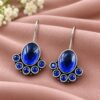 Flower Art Hook Earring – Ethnic Design for Traditional Look 15 Flower Art Hook Earring elegant floral design traditional fashion jewelry for women