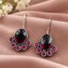 Flower Art Hook Earring – Ethnic Design for Traditional Look 11 Flower Art Hook Earring elegant floral design traditional fashion jewelry for women