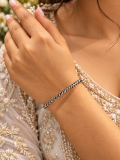 Handmade Silver Bracelet elegant traditional jewelry design for women
