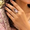 Adjustable Flower Ring elegant floral design premium fashion jewelry for women