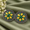 Round Floral Stud Earring – Gorgeous Jewelry for Elegant Fashion Look 15 Round Floral Stud Earring elegant floral stud jewelry design