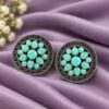 Round Floral Stud Earring – Gorgeous Jewelry for Elegant Fashion Look 13 Round Floral Stud Earring elegant floral stud jewelry design