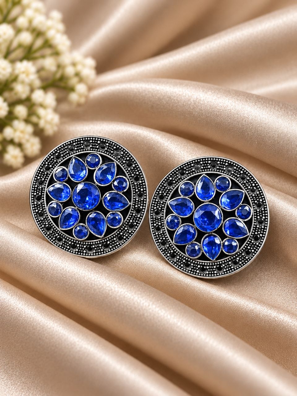 Round Floral Stud Earring – Gorgeous Jewelry for Elegant Fashion Look 6 Round Floral Stud Earring elegant floral stud jewelry design