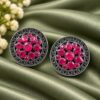 Round Floral Stud Earring – Gorgeous Jewelry for Elegant Fashion Look 12 Round Floral Stud Earring elegant floral stud jewelry design