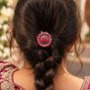 Silver Flower Hair Pin elegant floral hair accessory for women