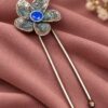 Oxidized Floral Hair Accessories – Traditional Elegance for Beautiful Hairstyles 13 Oxidized Floral Hair Accessories with elegant traditional flower detailing