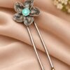 Oxidized Floral Hair Accessories – Traditional Elegance for Beautiful Hairstyles 11 Oxidized Floral Hair Accessories with elegant traditional flower detailing