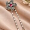 Oxidized Floral Hair Accessories – Traditional Elegance for Beautiful Hairstyles 10 Oxidized Floral Hair Accessories with elegant traditional flower detailing