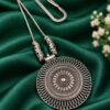 Floral Art Chain Pendant Necklace elegant floral designer jewelry for women