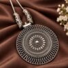 Floral Art Chain Pendant Necklace elegant floral designer jewelry for women