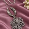 Flower Chain Pendant elegant floral designer necklace jewelry for women