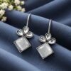 Floral Hook Earring elegant flower designer earrings for women