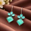 Floral Hook Earring elegant flower designer earrings for women