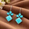 Floral Hook Earring elegant flower designer earrings for women