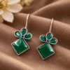 Floral Hook Earring elegant flower designer earrings for women