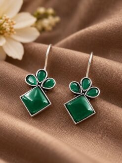 Floral Hook Earring elegant flower designer earrings for women